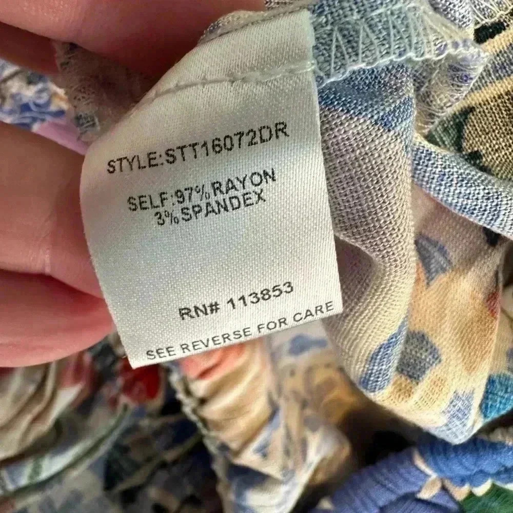 SugarLips Anthropologie Women’s Crop Floral Top Off Shoulder Ruffles Size XS NEW - Picture 5 of 5